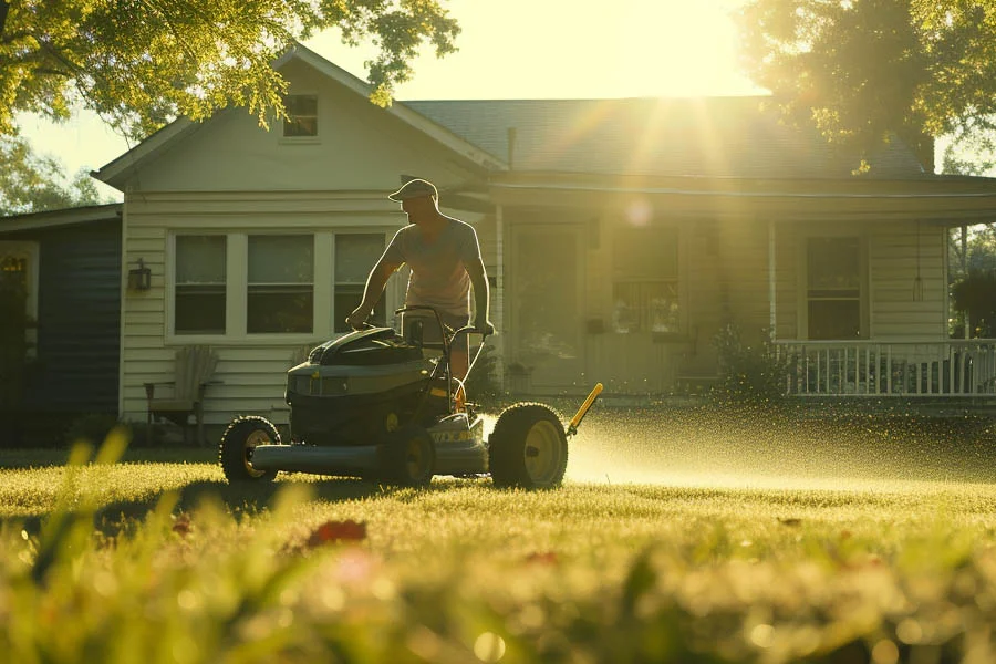 walk behind electric mower