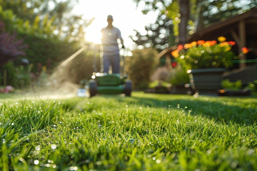 battery push lawn mower